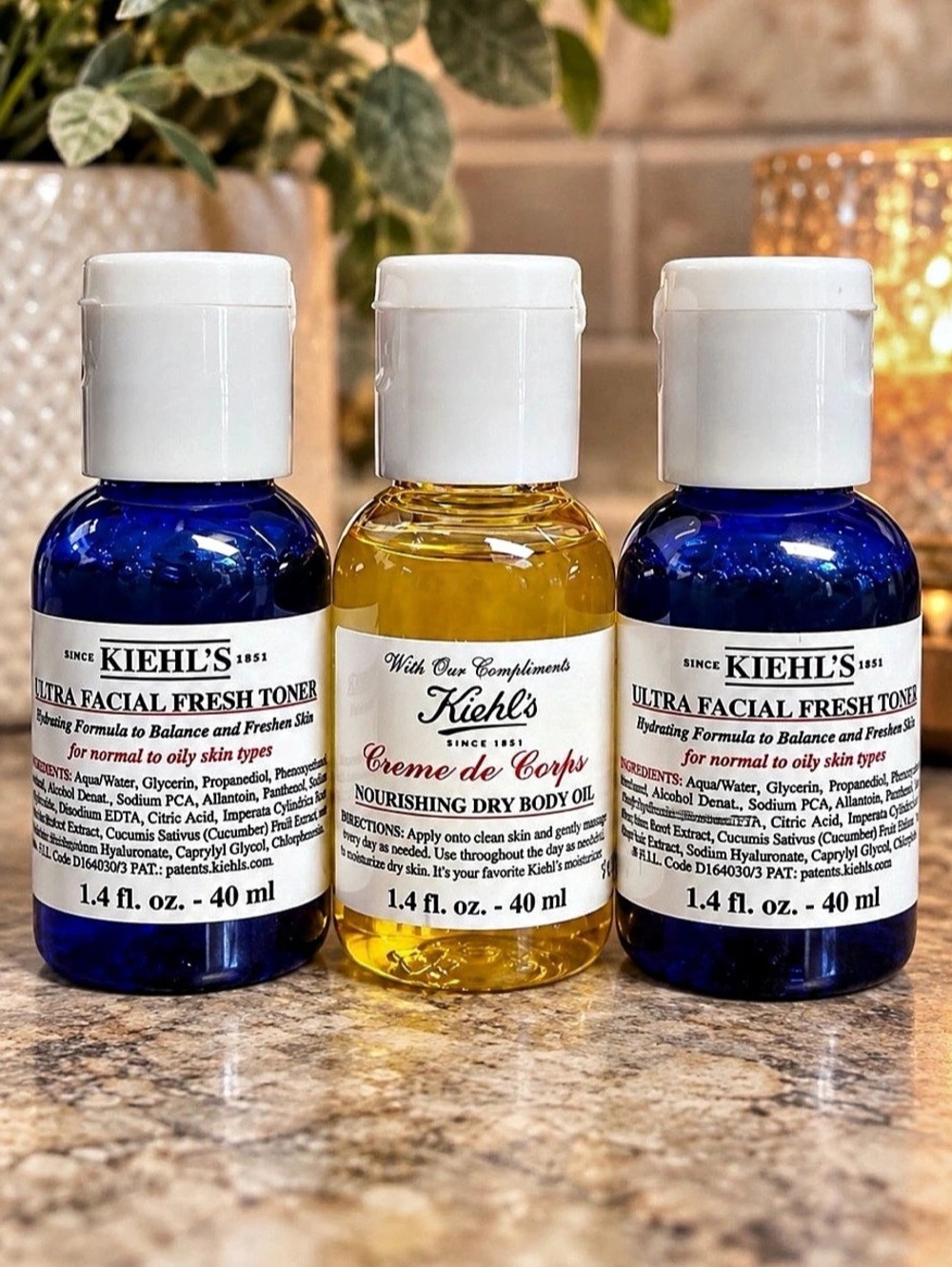 Ultra Facial Fresh Toner X2 + Crème de Corps Nourishing Dry Body Oil